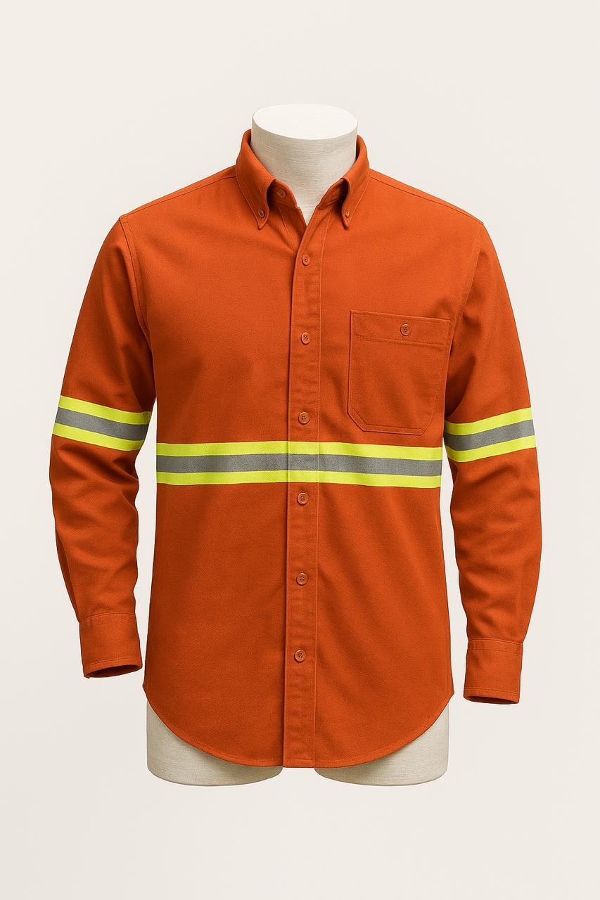 Camisola Color Naranja Con Reflejante