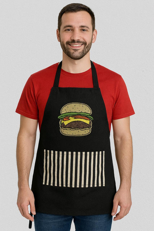 Mandil Bordado de Hamburguesa