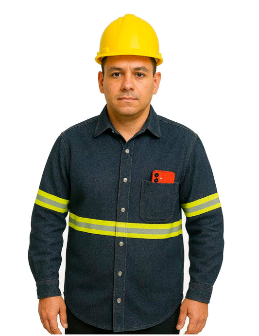 Camisola De Mezclilla Con Reflejante