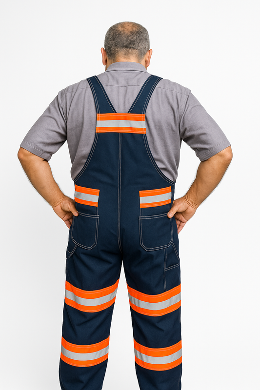 Overol menonita con reflejante
